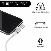 Мобильный телефон 2 в 1 сплиттер для Lightning Аудио зарядки адаптер для iPhone 7 8 Plus/X наушников сплиттер адаптер конвертер