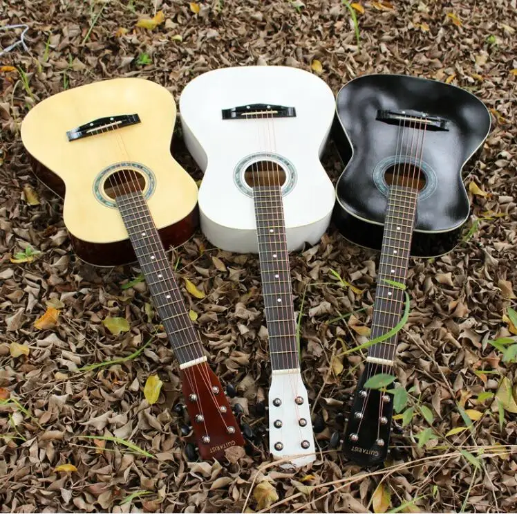 

High-end 36-inch acoustic guitar travel portable guitar wood color factory direct wholesale free shipping
