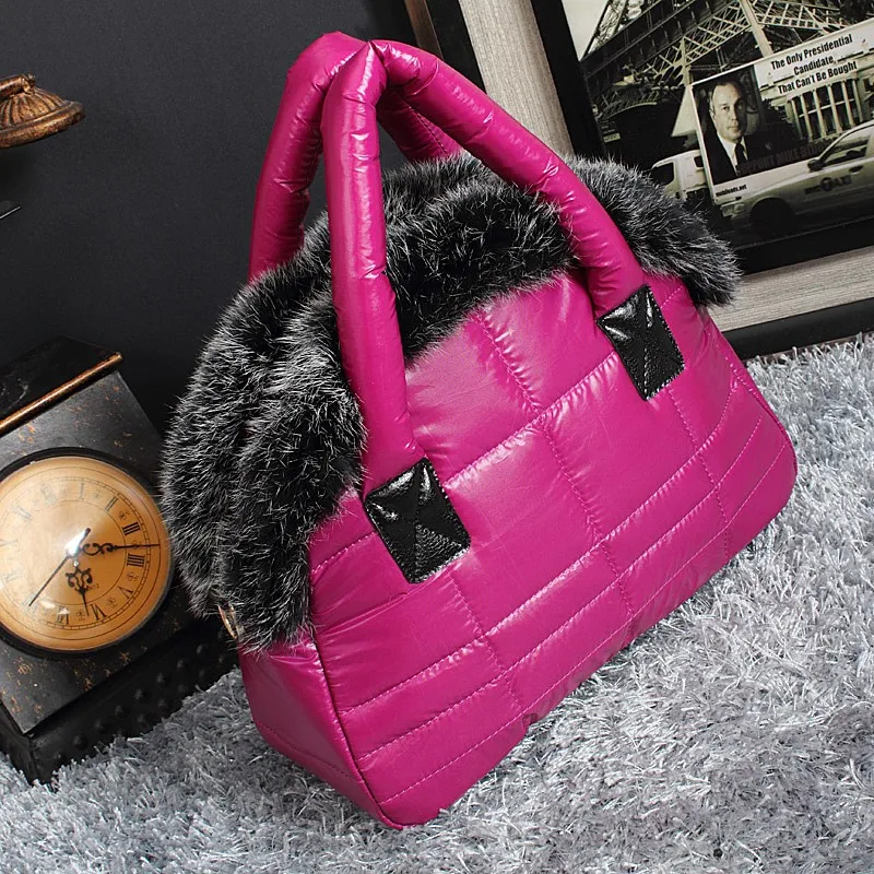 Bolsas de Pele de Coelho Novo inverno