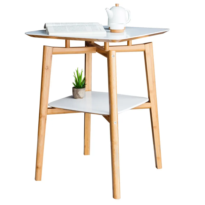 Double Shelf Gl Coffee Table Home Design Ideas Round Table Emble Double Layer Square Coffee Bamboo
