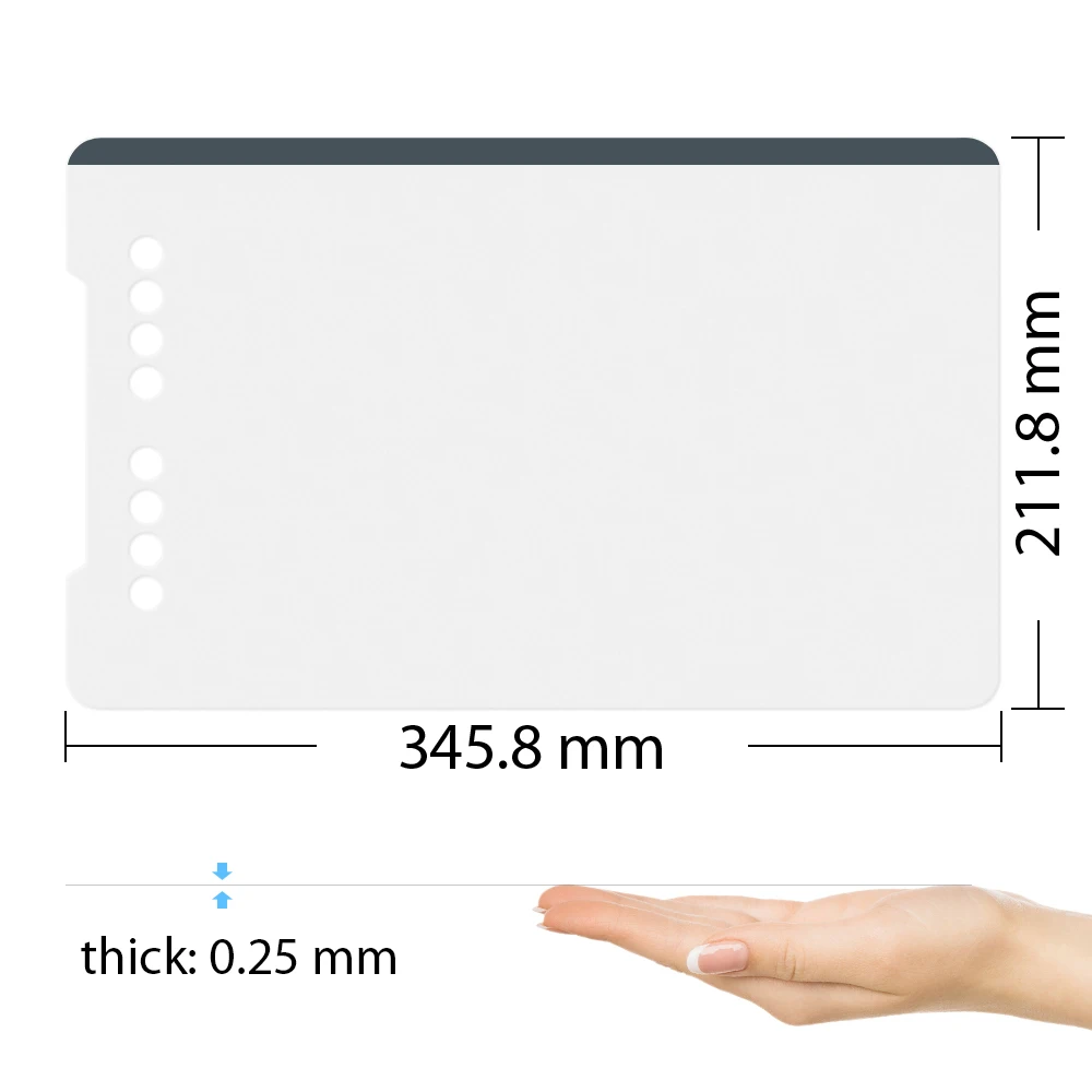 Koop XP Pen Transparante Grafische Tablet Beschermende Film voor Deco01 Grafische Tekening Tablet (2 stuks in 1 pakket)