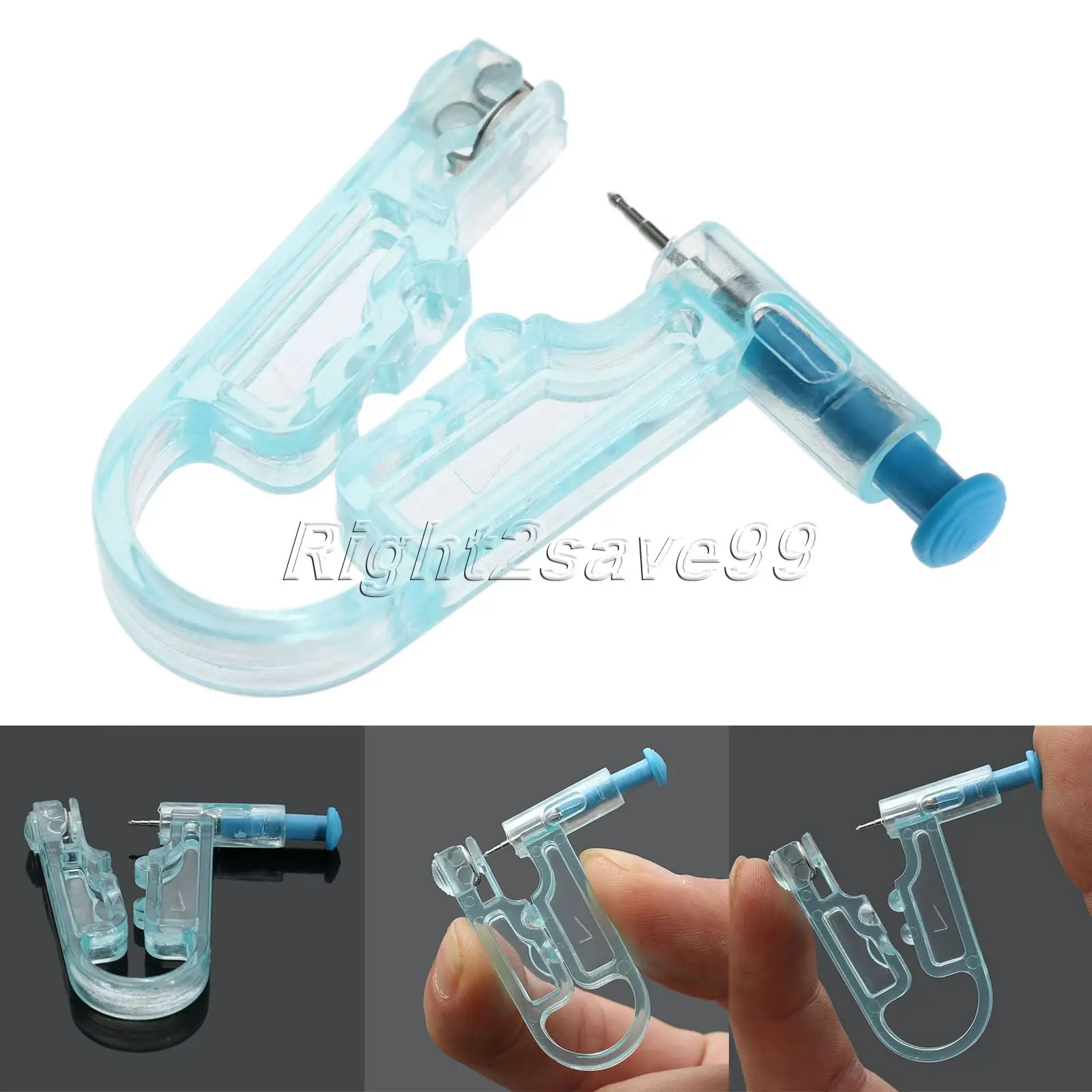 

Disposable Body Piercing Asepsis Needle Safety Unit Tool Ear Nose Lip Gun Stud Kits Ear Piercing Kit Set