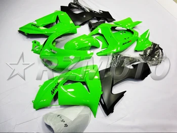 

4 Free Gifts New Hot sales ABS Full Fairing Kit Fit For Kawasaki Ninja ZX-10R ZX10R 2006 2007 06 07 Fairings set lights green