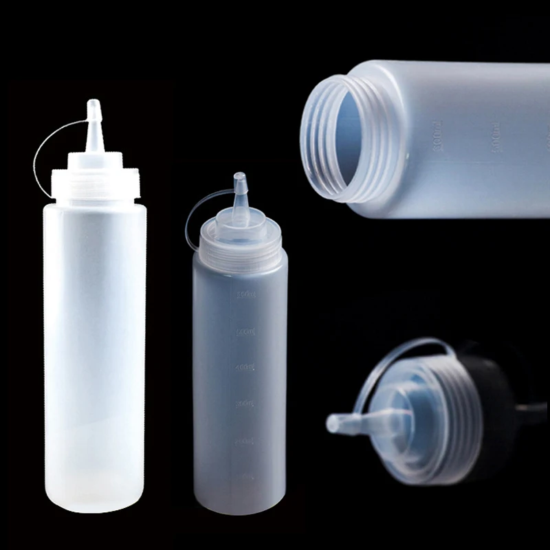 8-24 oz الأبيض زجاجة انضغاطية من البلاستيك بهار موزع الصلصة الخردل صلصة دائم زجاجة بالكبس شريكا أساسيا Mayitr