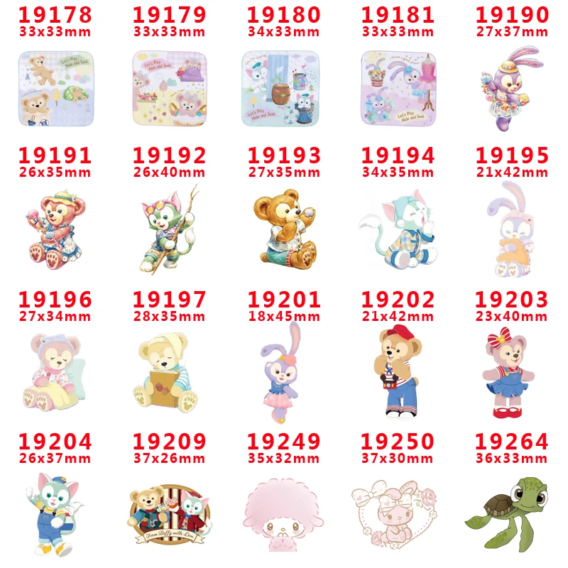 

DIY Craft Supplies cartoon character flat back planar resins 30 pieces. PR-19178-19264
