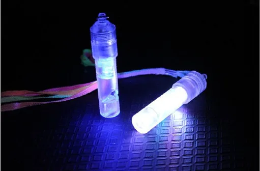 

20pcs/lot Wholesale Colorful Whistle flash light emitting led whistle props party supplies light-up toys