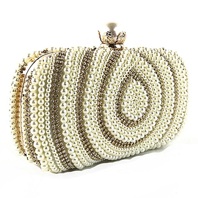 

RURU monkey Women Evening Bags Hand Sewing Beading Handbag Ladies Makeup Haps Bag Light Single Shoulder Women Bag
