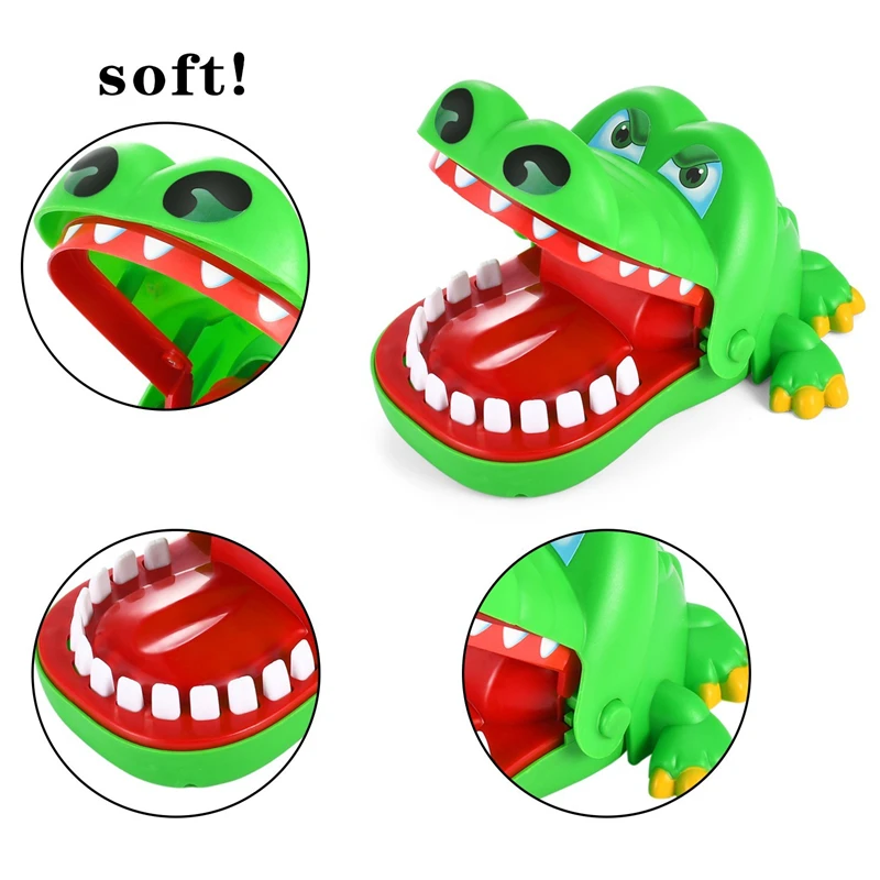 Большой крокодил Рот дантист кусает за палец игра забавная Новинка кляп игрушка для детей дети играть удовольствие