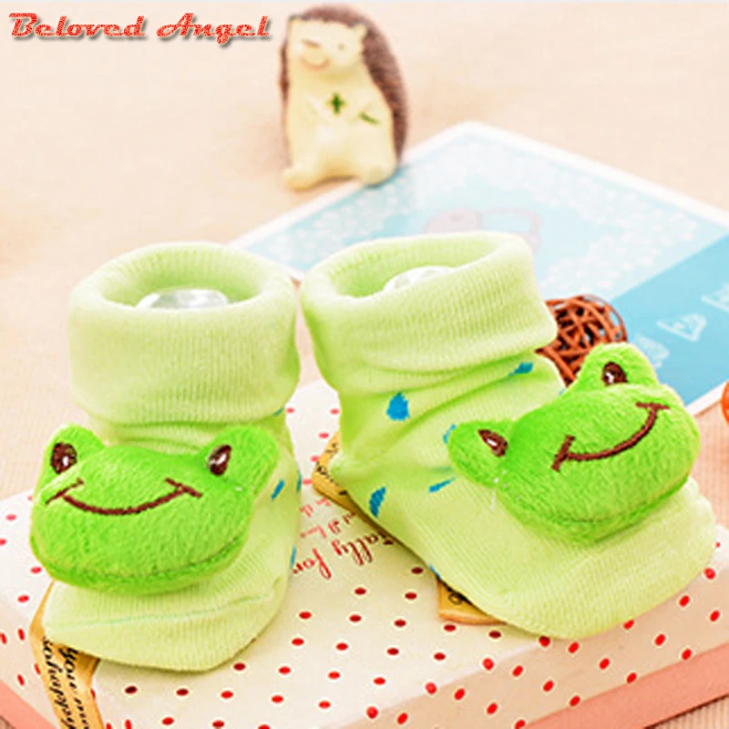1 пара милых носков с 3D рисунком для новорожденных зимние носки из хлопка для маленьких мальчиков и девочек одежда для детей нескользящие носки для детей от 0 до 18 месяцев