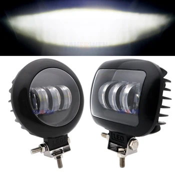 

4.5 Inch Led Work Light 30W 12V 24V For Cars Tractors Atv Suv Niva 4x4 Offroad Motorcycle Bike Truck Flood Beam Driving Lights