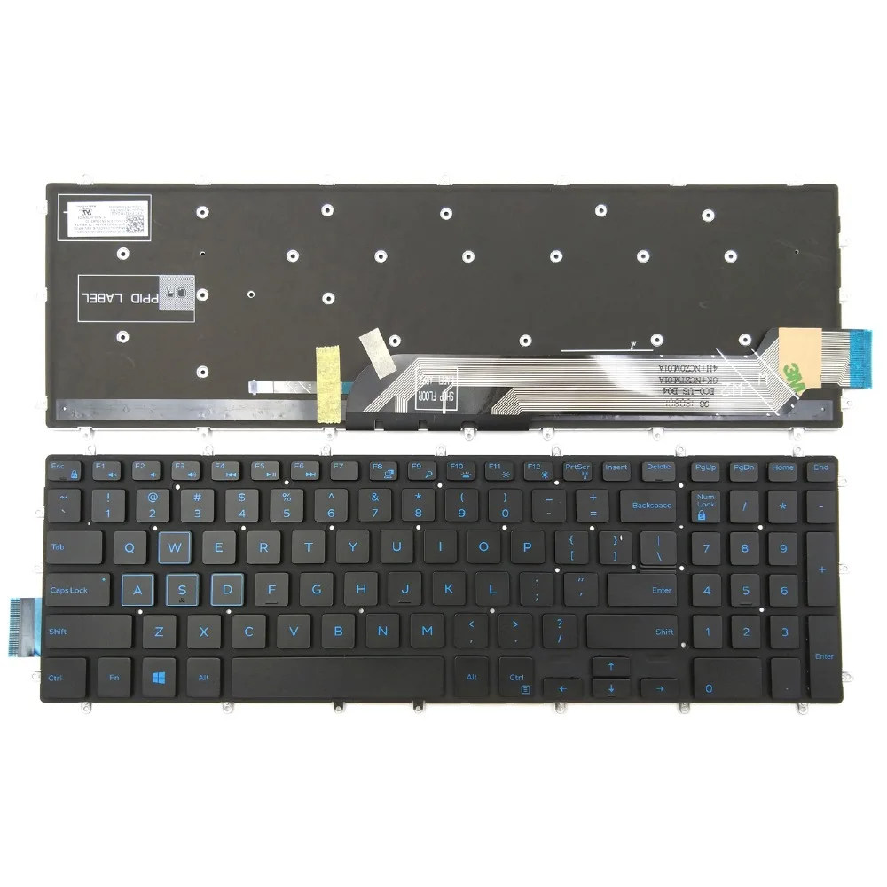 Новая клавиатура для ноутбука Dell G3-3579 3779 G5-5587 G7-7588 Series 15 игровая с синей подсветкой США