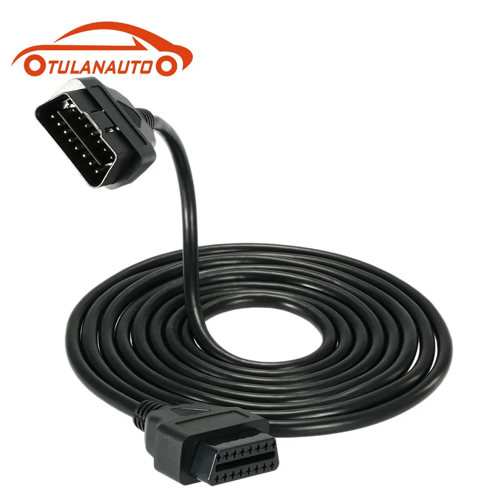 TULANAUTO 5 м 16PIN OBD 2 II elm327 Удлинительный кабель штекер Женский Разъем ODB2 EML 327 адаптер