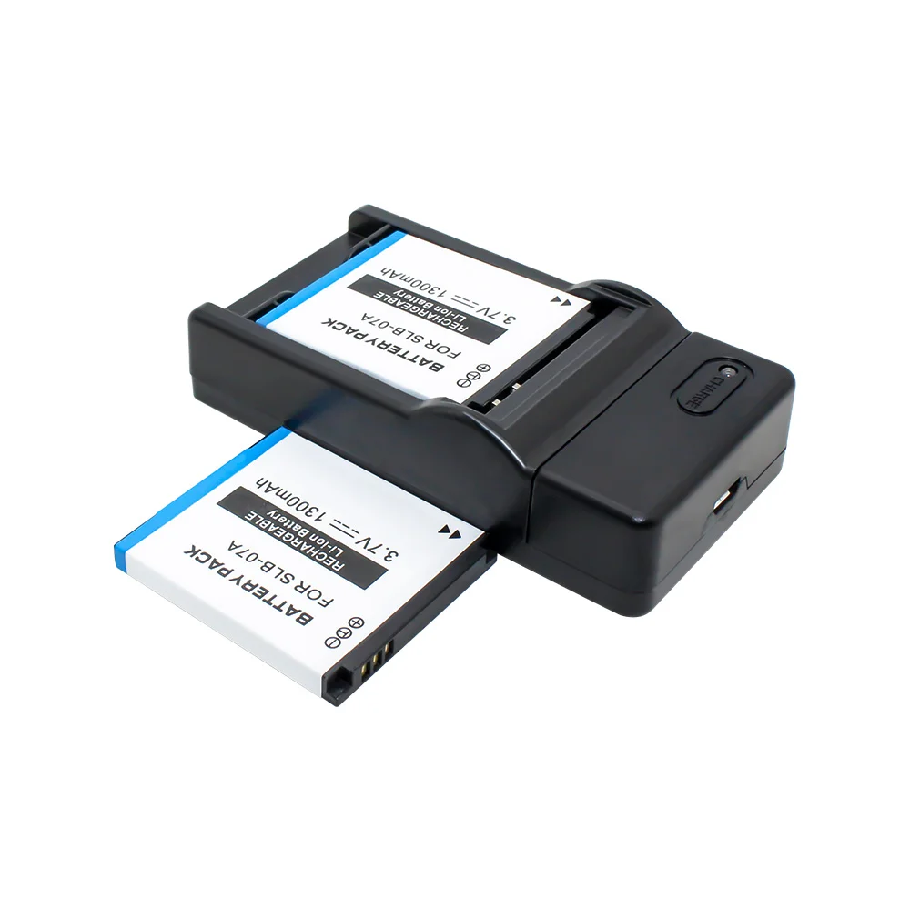 2x SLB-07A литиевые батареи и USB Зарядное устройство SLB 07A цифровой аккумулятор для samsung ST45 ST50 ST500 ST510 ST550 ST560 ST600