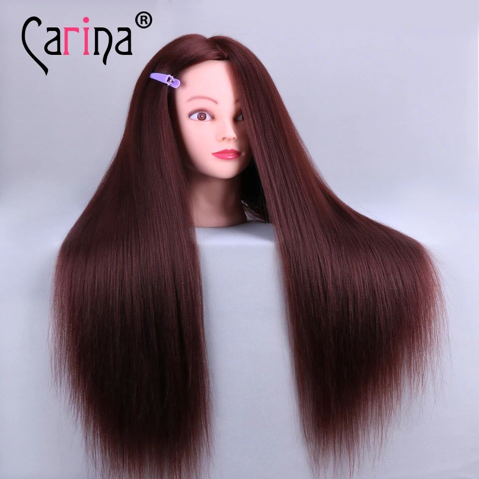 Training Mannequin Head For Hairdressers Female Dolls Head With Hair
