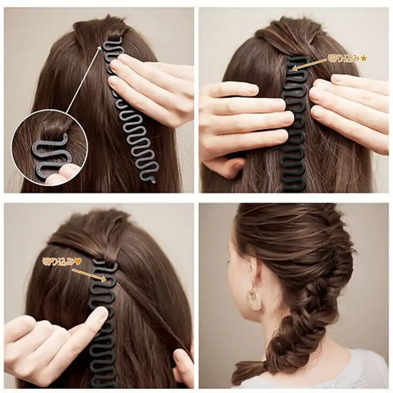 Fashion Lady French Magic Hair Braiding Fish Bond Waves Braider