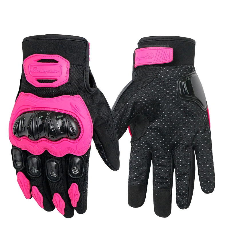 

Riding Tribe Winter Motorcycle Gloves Moto Pink Skiing Windproof Gloves Anti-skid Touch Screen Guantes Moto Riding Gloves