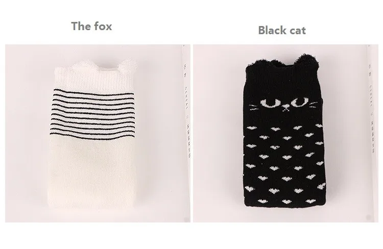 fox and cat winter thick cotton socks-5