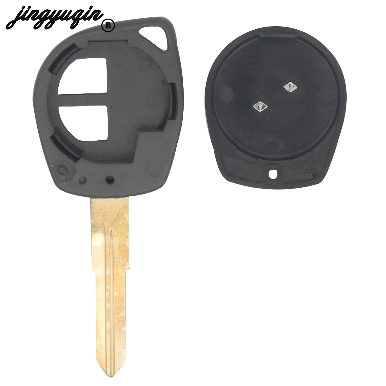 

jingyuqin 2 Buttons Car Key Shell Case Fob For SUZUKI Vitara Swift Ignis SX4 Liana Alto Upgrade Remote Key Replace Cover Blank