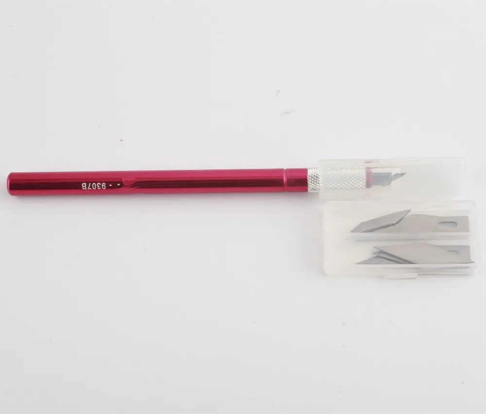 Metal Handle Hobby Knife/cutter knife / craft knife / pen cutter+13pcs