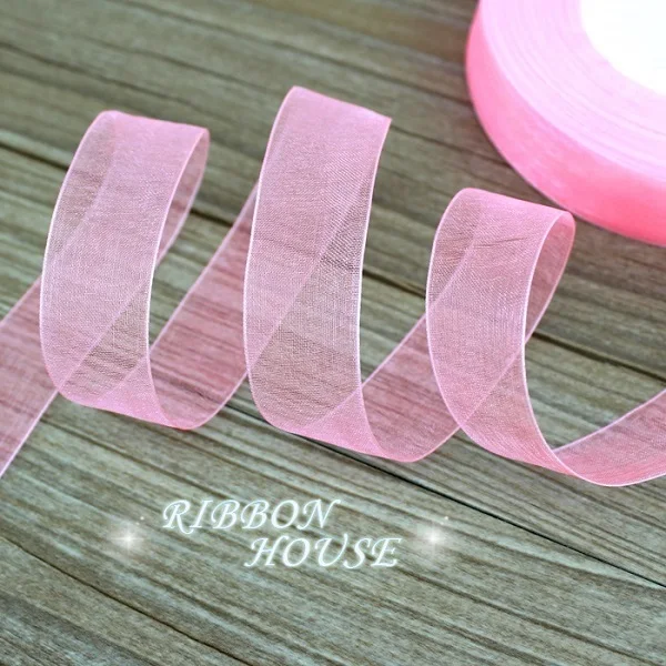 Luxurious Organza Ribbon for Gift Wrapping and Decorative Crafting - 50 Yards per Roll
