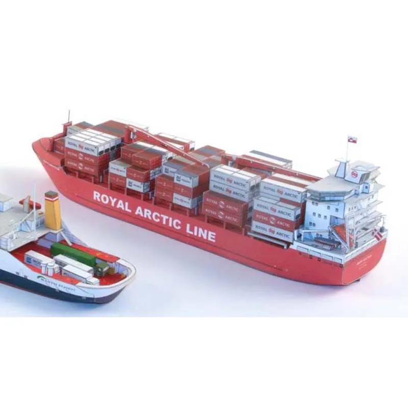 Новинка 2019 контейнерная Бумажная модель переноска Greenlandic MARY ARCTICA масштаб 1:400