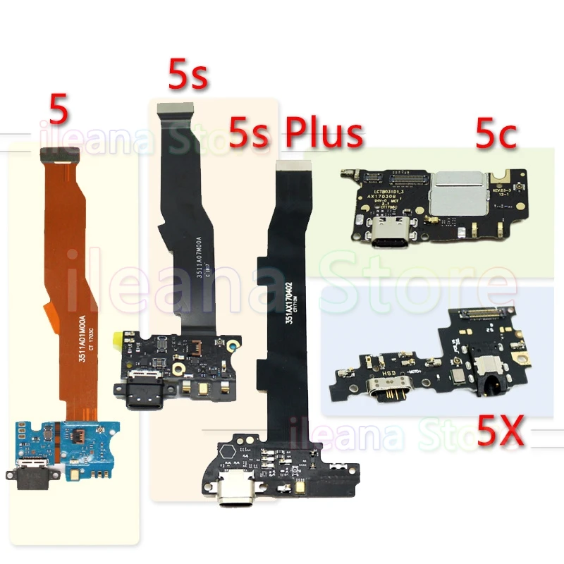 Mi 5 USB разъем порт док-станция для зарядки гибкий кабель для Xiaomi mi 5 5c 5x 5S Plus оригинальная печатная плата зарядного устройства