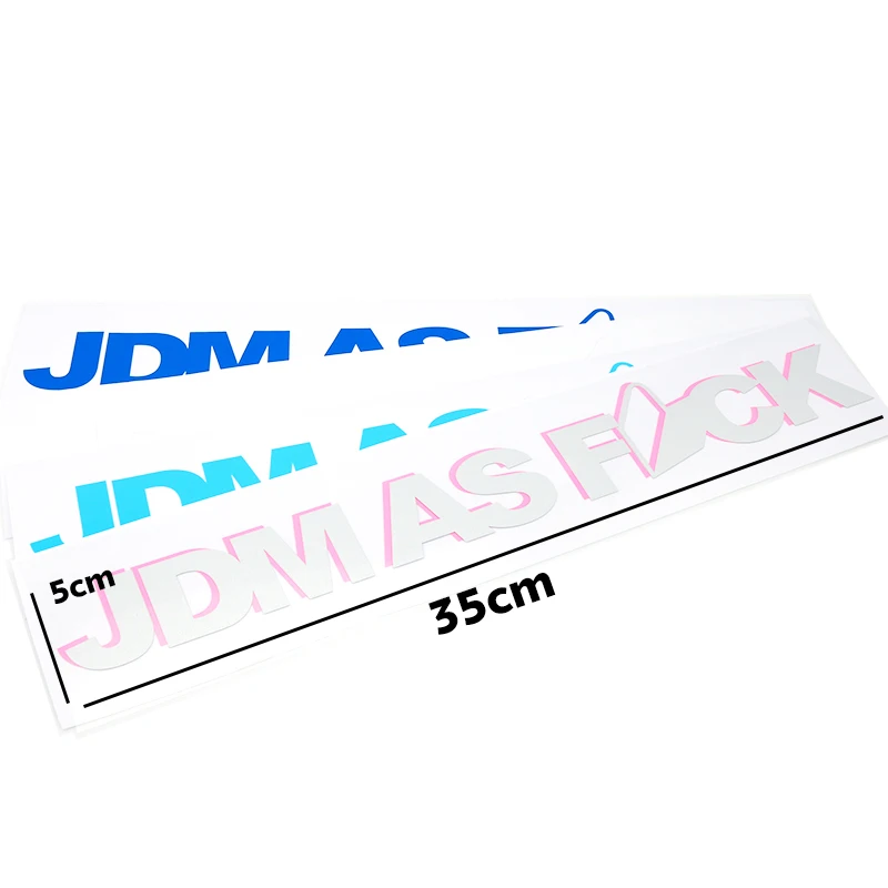 ETIE letter Stickers for Car JDM Rear window glass 3M Wrap Vinyl Motor