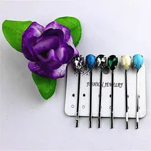 Новые популярные Черно-белые MS-синие аксессуары для серых волос, Фабричный магазин, для девочек, в полоску, капли воды, для отдыха