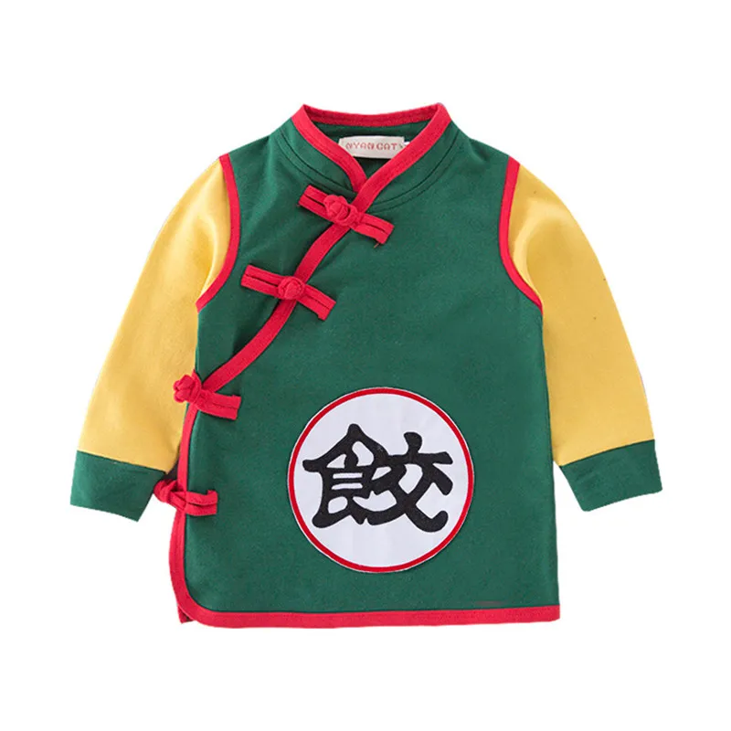

NYAN CAT Baby Boy Romper Infant Goku Long Sleeves Toddler Jumpsuits Baby Chinese Style Costume Clothing Dumplings
