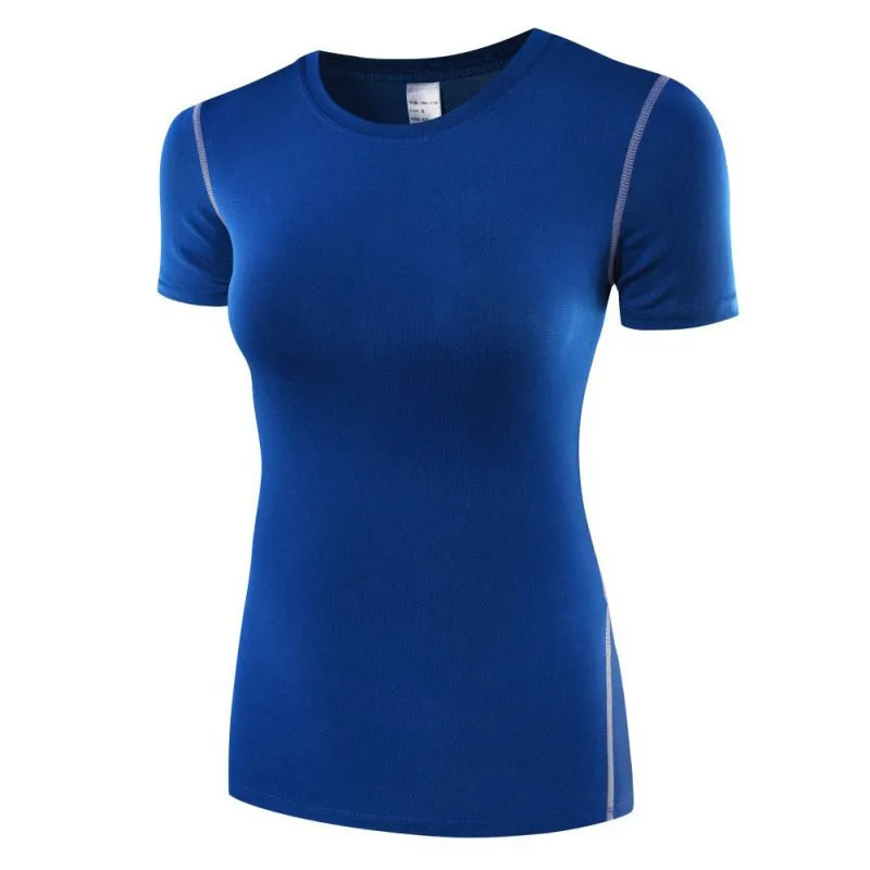 Женские Тренировочные Короткие рубашки, одежда для йоги и бега, фитнеса, футболка для тренировок, фитнеса, быстросохнущие спортивные топы - Цвет: XD770L