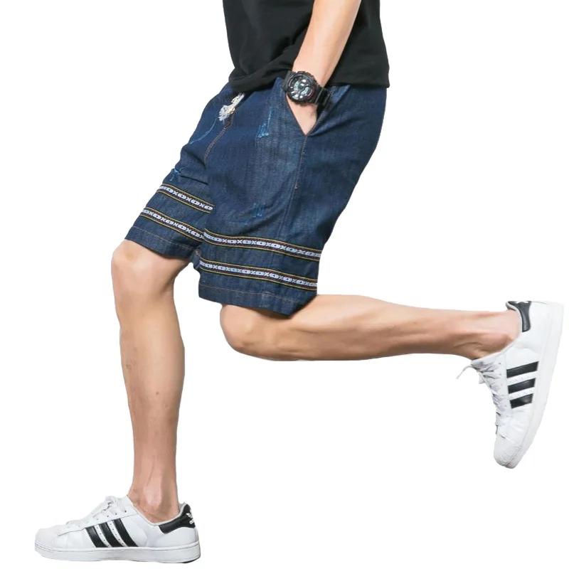 2016 New Men Denim Jeans Shorts Pantalones Hombre Casual Pants Sweatpants Men s Casual Fashion Slim