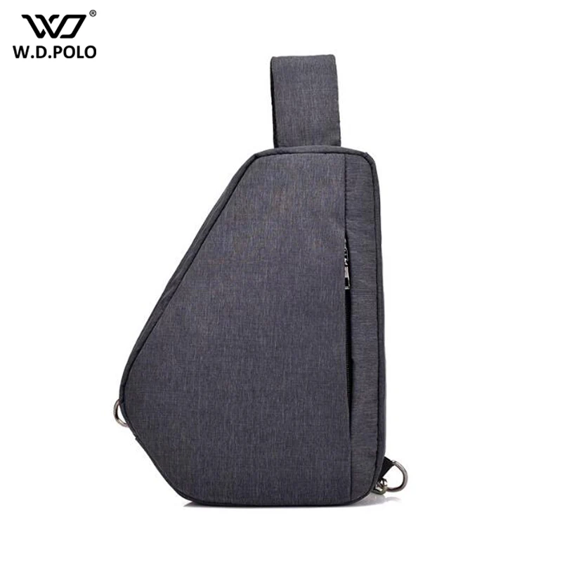 

New Single Shoulder Bags for Men Waterproof Nylon Crossbody bags Male Vintage Canvas Chest Bag Q015