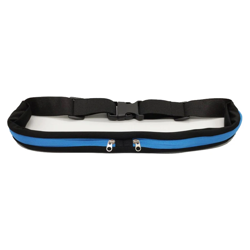 Двойной карманный ремень для бега мини поясная сумка для женщин и мужчин Удобная поясная сумка для путешествий многофункциональная водонепроницаемая сумка для телефона T8 - Цвет: Blue Sports pocket