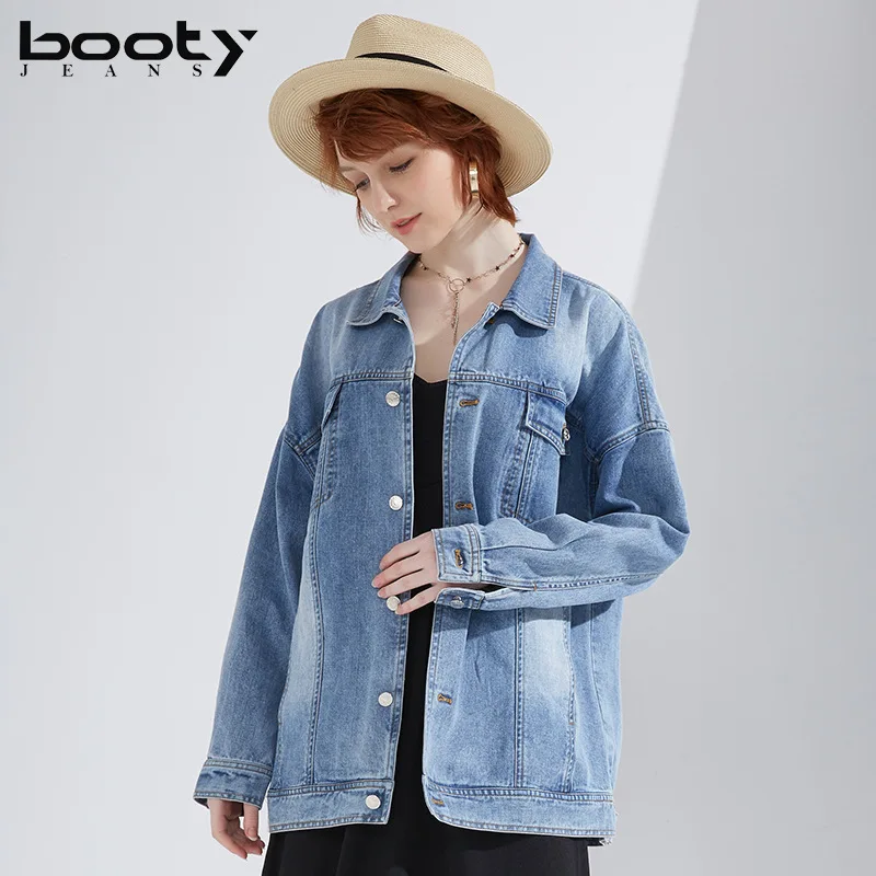 

2019 Spring New Women's European and American High-quality Women's Cowboy Jacket Woman Streetwear Denim Jeckets