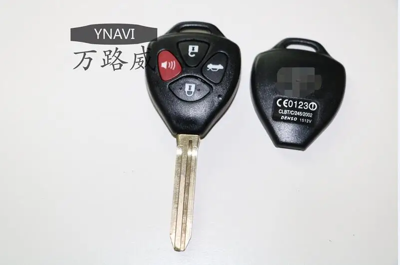 Ynavi Ключи с 3 + 1 Пуговицы Замена заглушкой дистанционного Оболочки Toy43 лезвия для