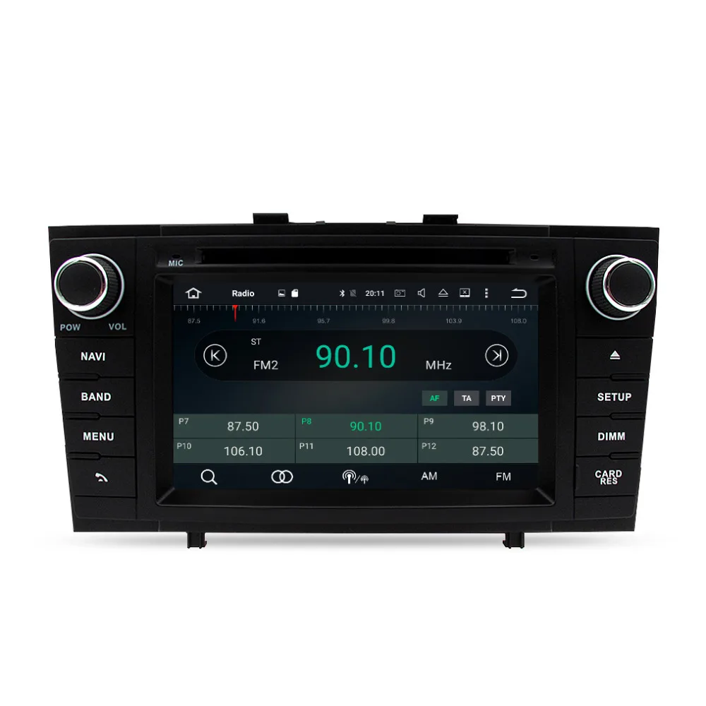 " 4G ram Android 9,0 Автомобильный DVD стерео мультимедиа головное устройство для Toyota Avensis/T27 2003-2008 Авто радио gps навигация Видео Аудио