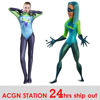 

The Incredibles 2 Movies Voyd Cosplay Costumes Jumpsuits Voyd Female Halloween Costumes for man and adult free shipping