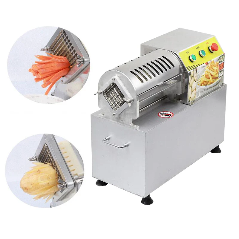 

900W High quality commercial electric fries machine stainless steel blade vegetable cutting machine fries machine