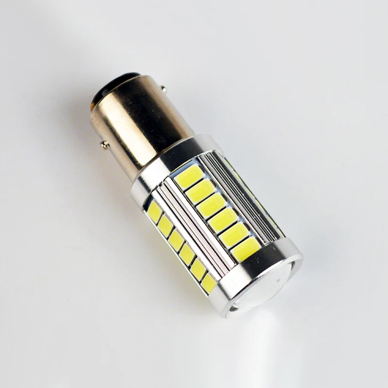 Flytop 1157 33SMD светодиодный светильник с объективом BAY15D 5630 6000K супер яркая