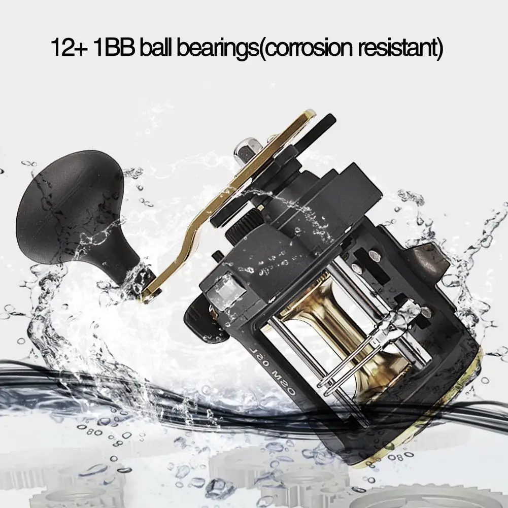 

Mounchain Spinning Fishing Drum Reel Counter Alarm Bell 6:1 ratio Reel Vessel Trolling Boat Plate Baitcast Wheel for fishing