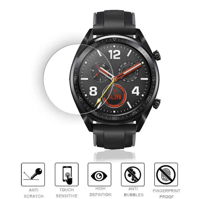 2 шт./лот, Защитная пленка для huawei Watch GT, Взрывозащищенная защитная пленка, Защитная пленка для huawei Watch GT, Защитная пленка для экрана