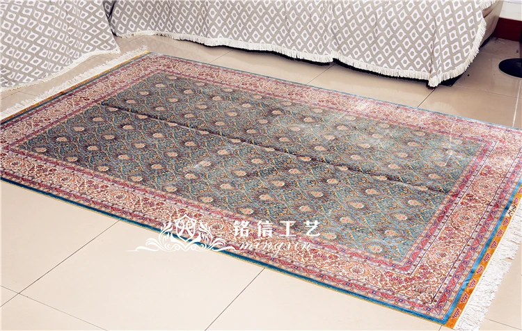 5'x7. 5' традиционный ручной работы Шелковый Восточный турецкий ковер