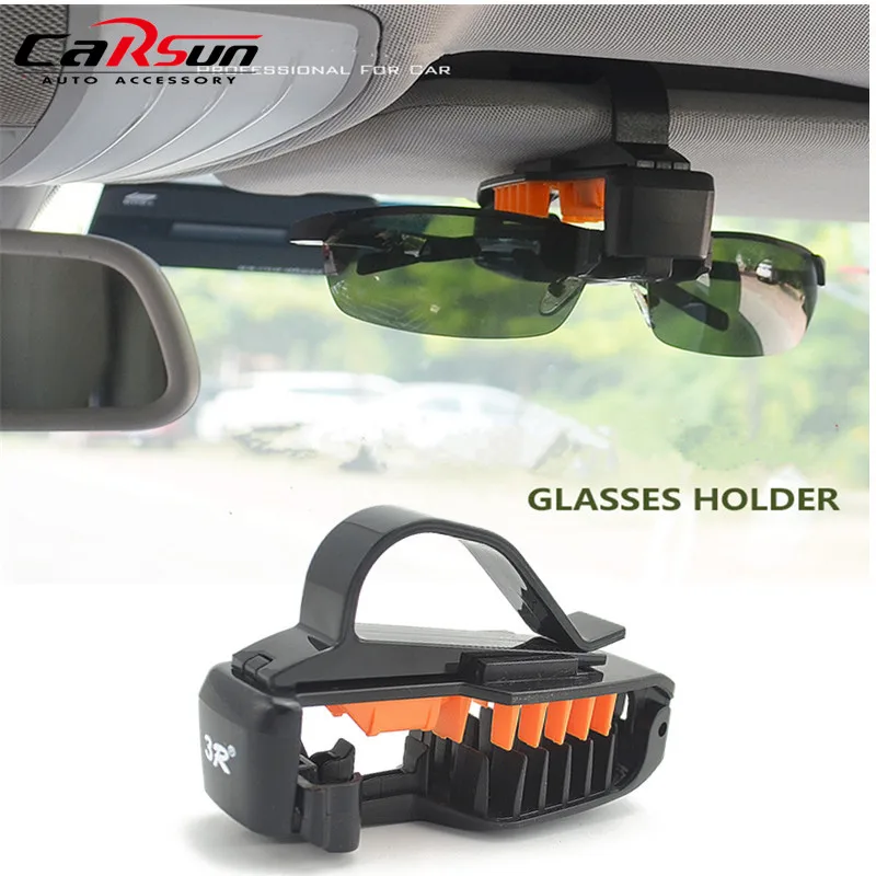 

2016 New Fashionable Car Styling Accessories Car Sunvisor Glasses and Sunglasses Holder Clip Case Top Car Interiors C910412