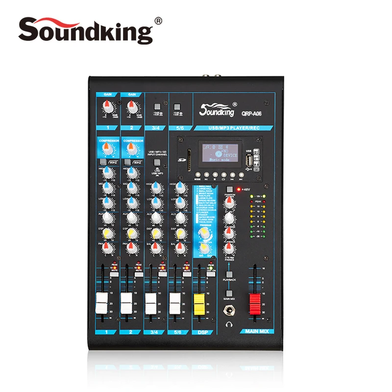 Soundking портативный микшерный пульт профессиональный аудио микшер USB/SD Аудио