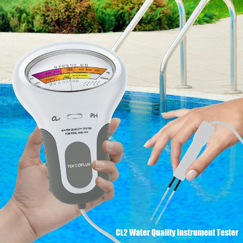 

Digital Water Quality Tester PH Chlorine Level CL2 Meter for Swimming Pool Spa Water TN88