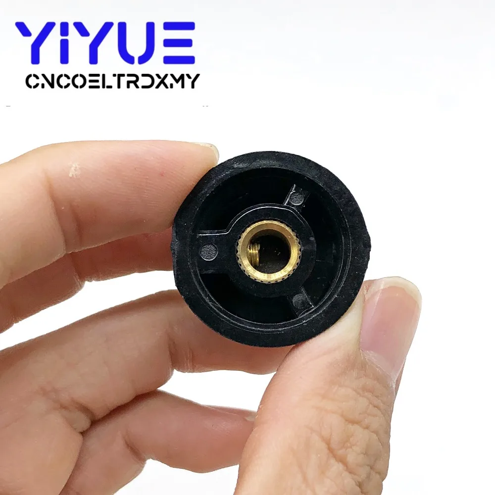 5pcs MF-A03 Potentiometer Knob Cap 6mm Shaft Hole Dia Rotary Switch Bakelite Knob for WHT118 WX050 (5)