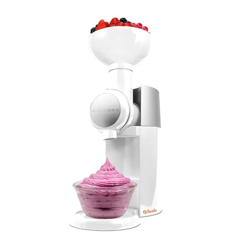 

Big Boss Swirlio Automatic Frozen Fruit Dessert Machine Fruit Ice Cream Machine Maker Milkshake Machine 220V /110V EU AU UK US