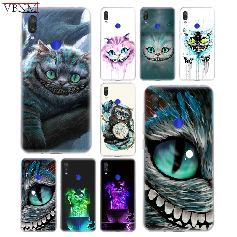 

Alice in Wonderland Cat Popular Soft Silicon TPU Case For Xiaomi Redmi Note 4 5 6 7 7Pro For Redme S2 GO Gift Customized Capa