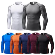 2019 Quick Dry Men's Breathable Fitness T-Shirt Hip Hop Men's Sport T-Shirt Fitness Gym T Long Sleeve Shirt stretchy quick dry long sleeve t shirt