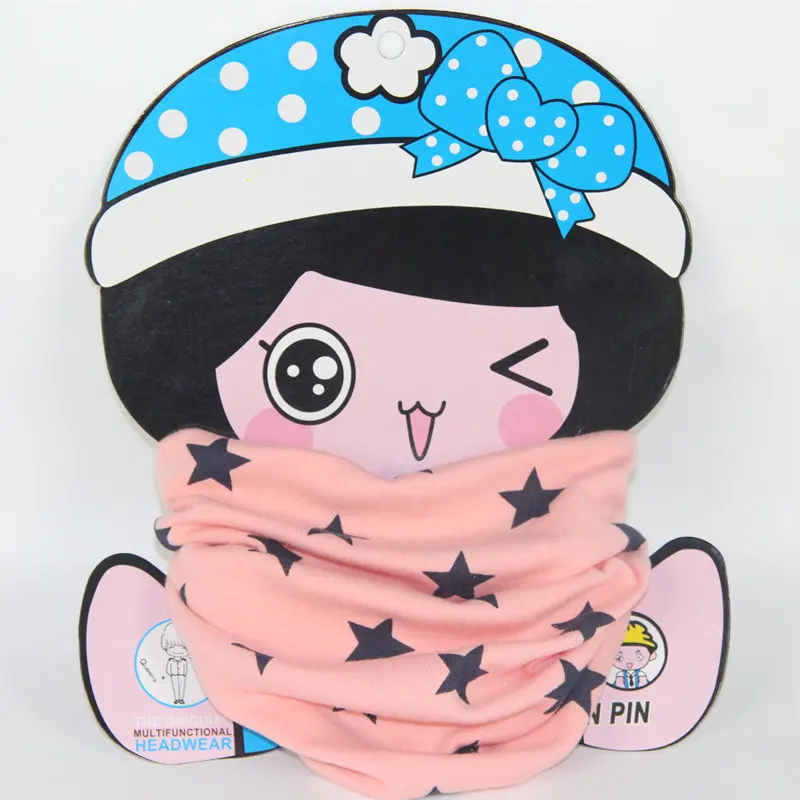 New Children Comfortable soft cotton Scarf Loop Kids Cubs Infinity Scarves 100% Cotton Children Kids O Ring scarf